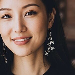 5 For $25💫Long Silver Branch Dangles Earrings
